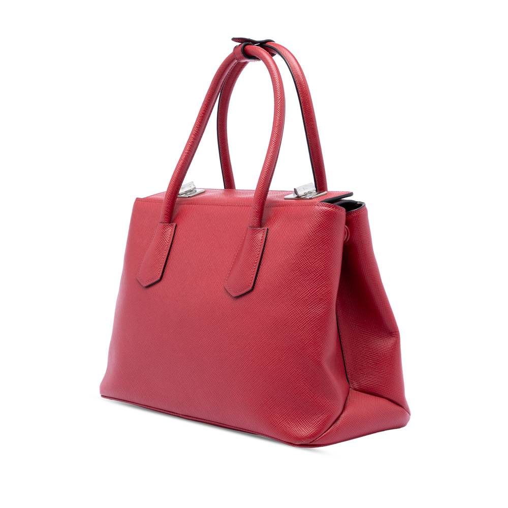 Pre-Loved Prada Saffiano Cuir Turnlock Twin Satchel - Picture 2 of 6